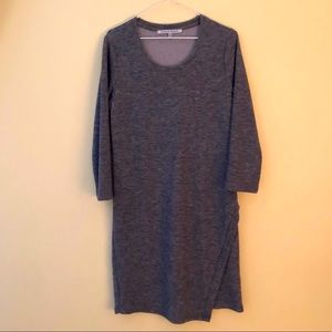 Evereve Collective Concepts gray faux wrap dress size medium